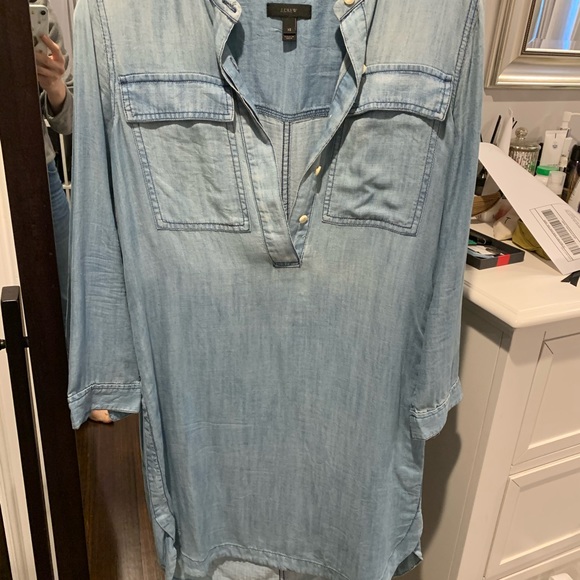 Jcrew drapey chambray dress - Picture 4 of 4